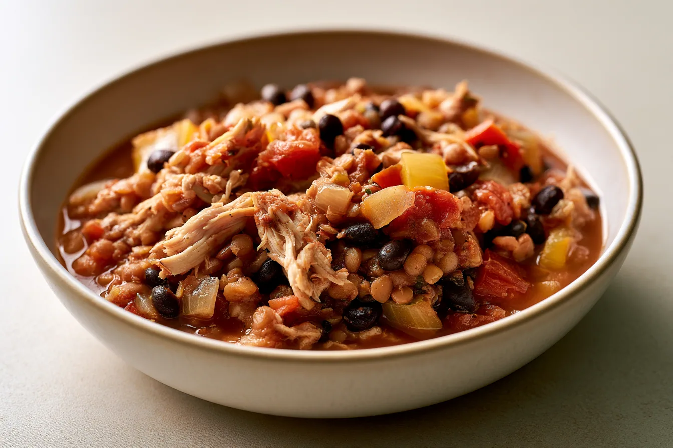 Finished serving of Healthy Slow Cooker Dinners With More Protein.