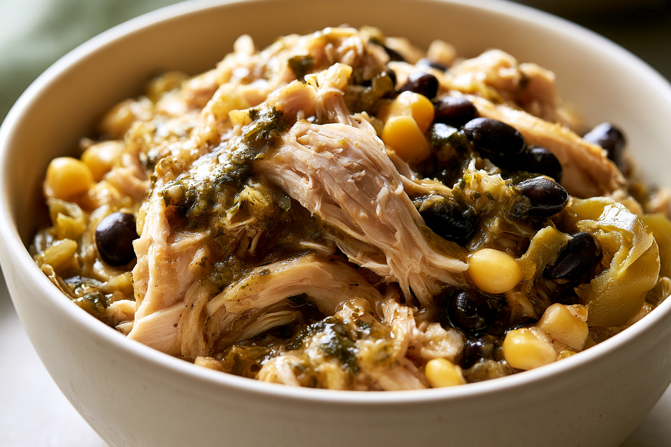 Close-up serving of Dump-and-Go Slow Cooker Meals for Weeknights.